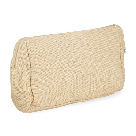 NWT CIRCUS BY SAM EDELMAN Pippa Jute Clutch Bag with Embroidered Pompom Cherries - Picture 2 of 7